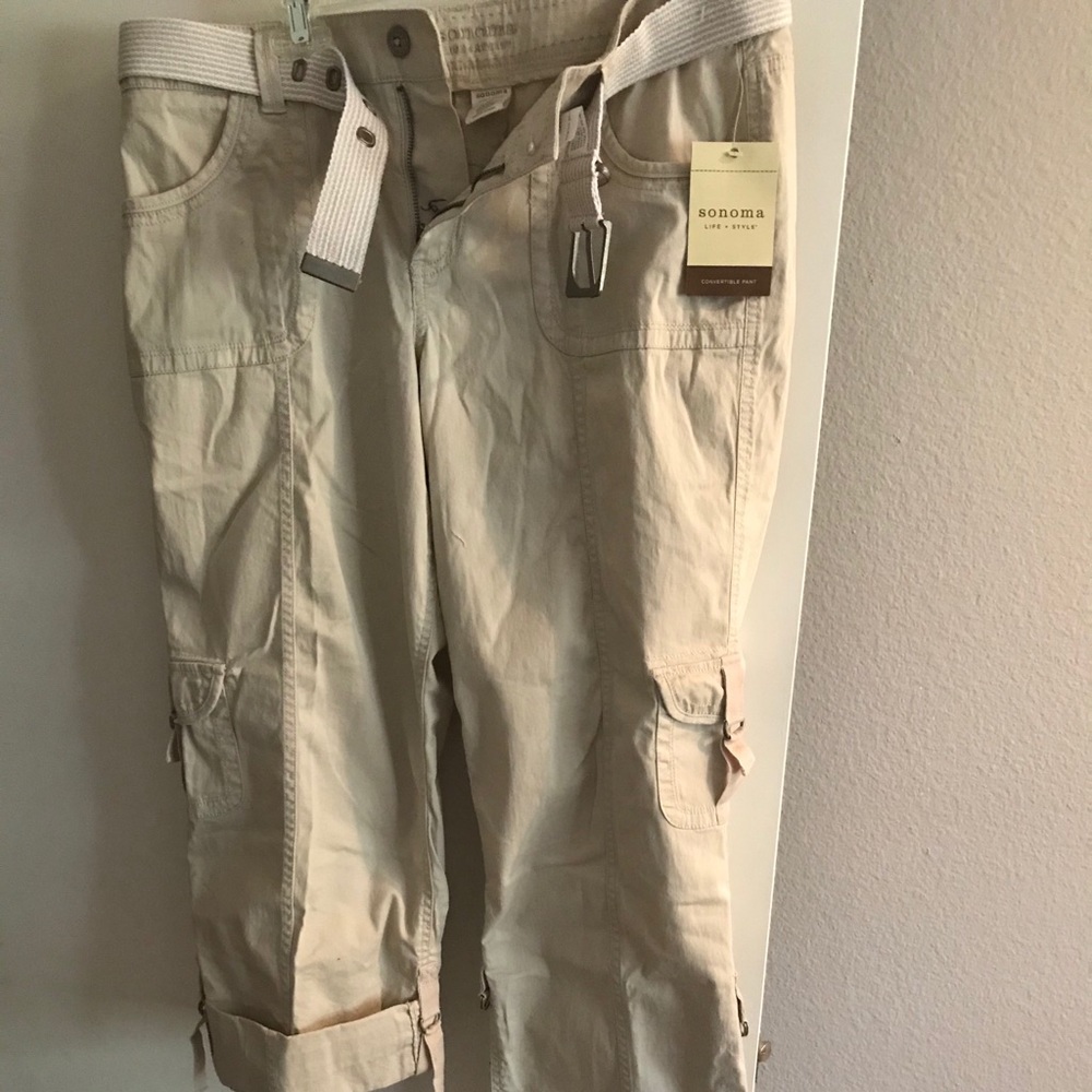 Sonoma Khaki Cargo Capris.